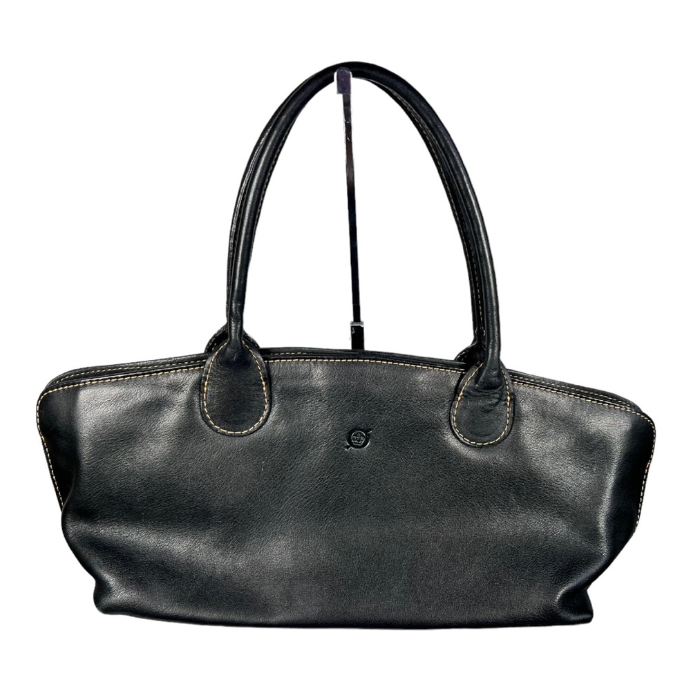 Black‎ Leather Born Bag